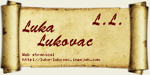 Luka Lukovac vizit kartica